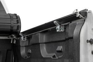 Chevrolet Silverado 1500 Hard Roll Up Bed Cover - Rough Country - Sleek Flush, Low-Profile Design - Matte Black - '07-'13